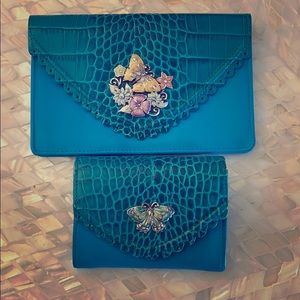 Travel Wallet and Passport Case Set